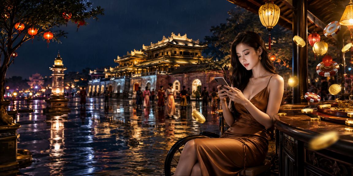 Người chơi sử dụng thiết bị di động với giao diện 7535hs
